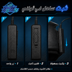 LED زرقاء لكاسك الموتو Night RiderZ – باك فيه زوج